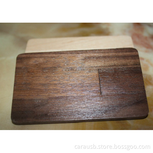 maple walnut wood Usb drive cards rotary card flash disk creative personalized business gifts wholesale custom CaraUSB